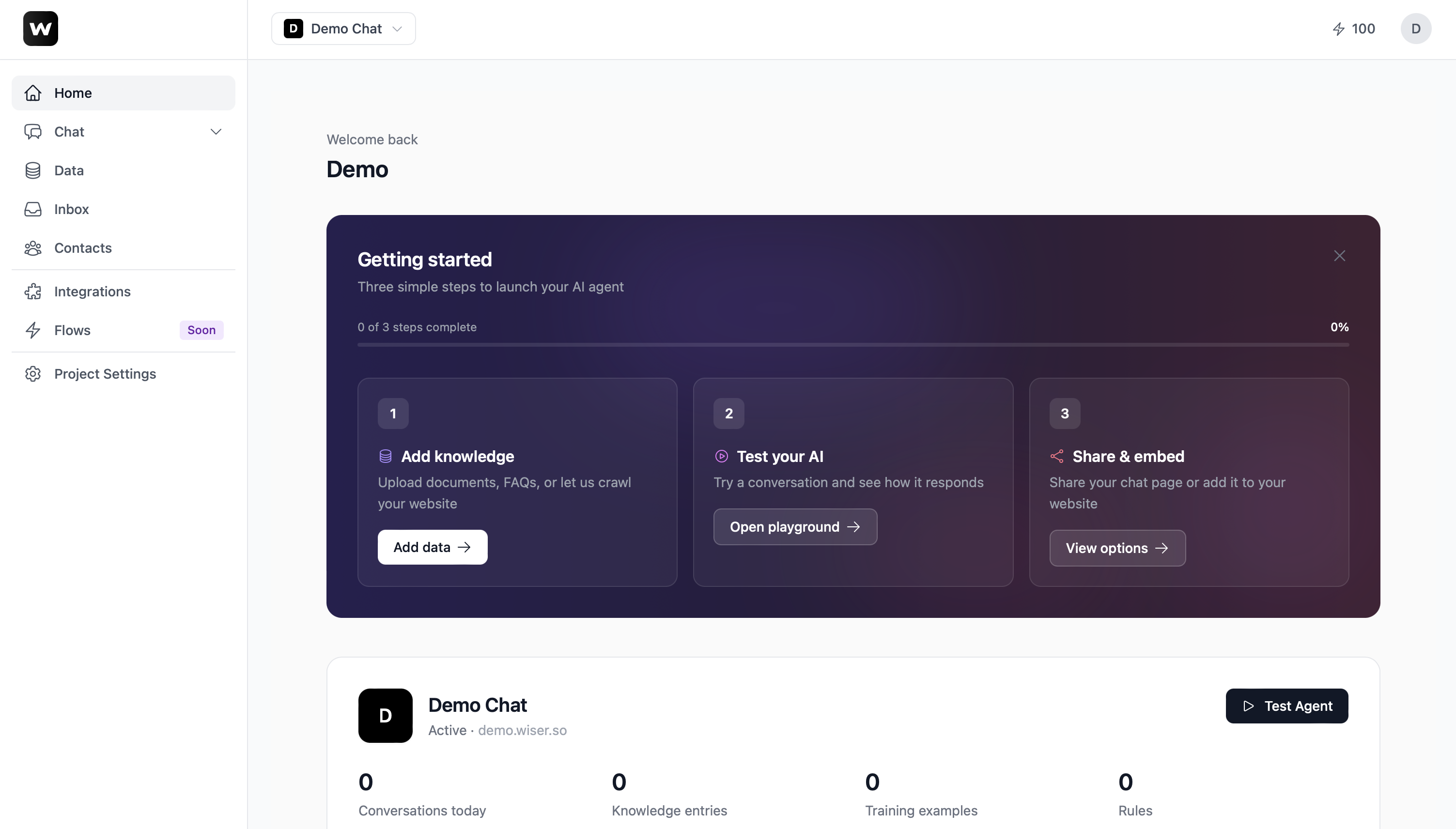 Chatkit dashboard